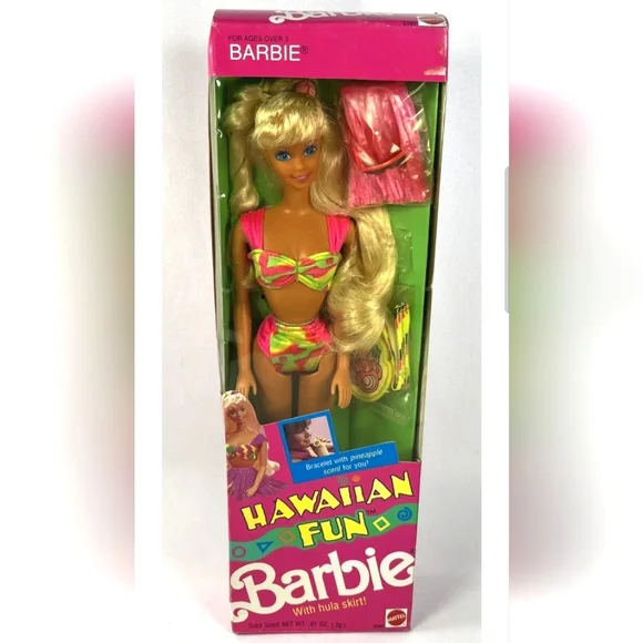 2/$24  1990 Barbie Hawaiian Fun - Picture 9 of 9